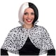 image 4 of Evil Dog Lady Black and White Bob Wig Black | One Size