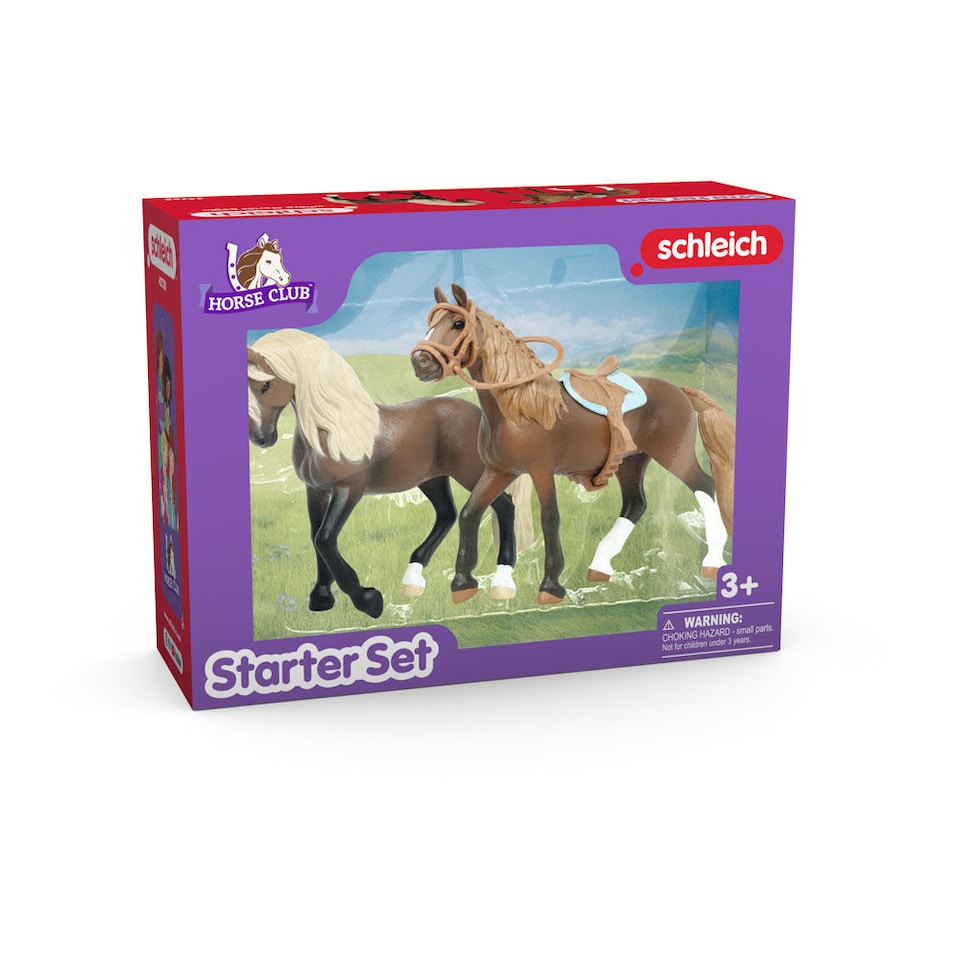 image 1 of SCHLEICH Horse Club Paso Peruano Starter Toy Figure Set (42738)