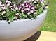 image 3 of Primrose Large Grey Polystone Lismore Low Round Indoor Outdoor Garden Planter 90cm