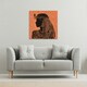 image 2 of Egyptian Women on Orange (Canvas Print) 46 x 46 x 4cm