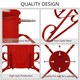 image 4 of Holly International Traditional Metal Scroll Leg Christmas Tree Stand for Real Trees to 3m - Red
