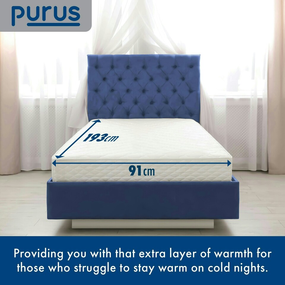 image 1 of Purus Single Bed Electric Under Blanket Heated Fitted Cover