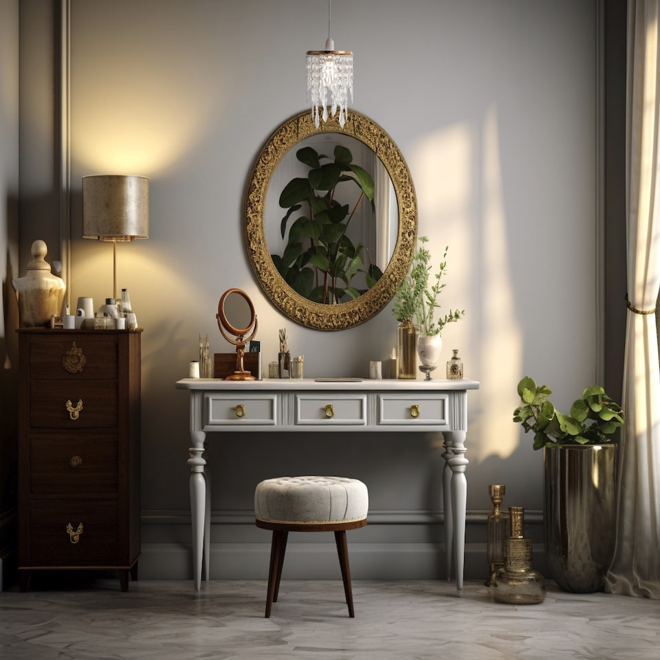 image 1 of Modern Waterfall Design Gold Pendant Shade with Clear Acrylic Droplets and Beads | Gold