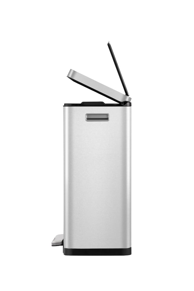 image 1 of X Cube Pedal Bin 45L | Silver | Stainless Steel | 45L