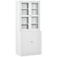 image 1 of HOMCOM Modern Bookcase Display Storage Cabinet w/ Doors Shelves