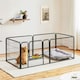 image 2 of Yaheetech 6 Metal Dog Playpen Panels, 80 × 60 cm Black