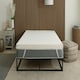 image 4 of Cool Quilted Memory Foam Mattress Topper - 2" Deep, Pressure-Relieving Support White | 1 Inch Thickness | Single