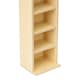 image 5 of 6 Tier Beech Wooden CD DVD Game Book Shelf Storage Tower Rack - Fits 102 CDs