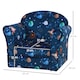 image 5 of HOMCOM Kids Armchair Toddler Sofa Seat Children Chair Couch w Wooden Frame | Blue | One Size