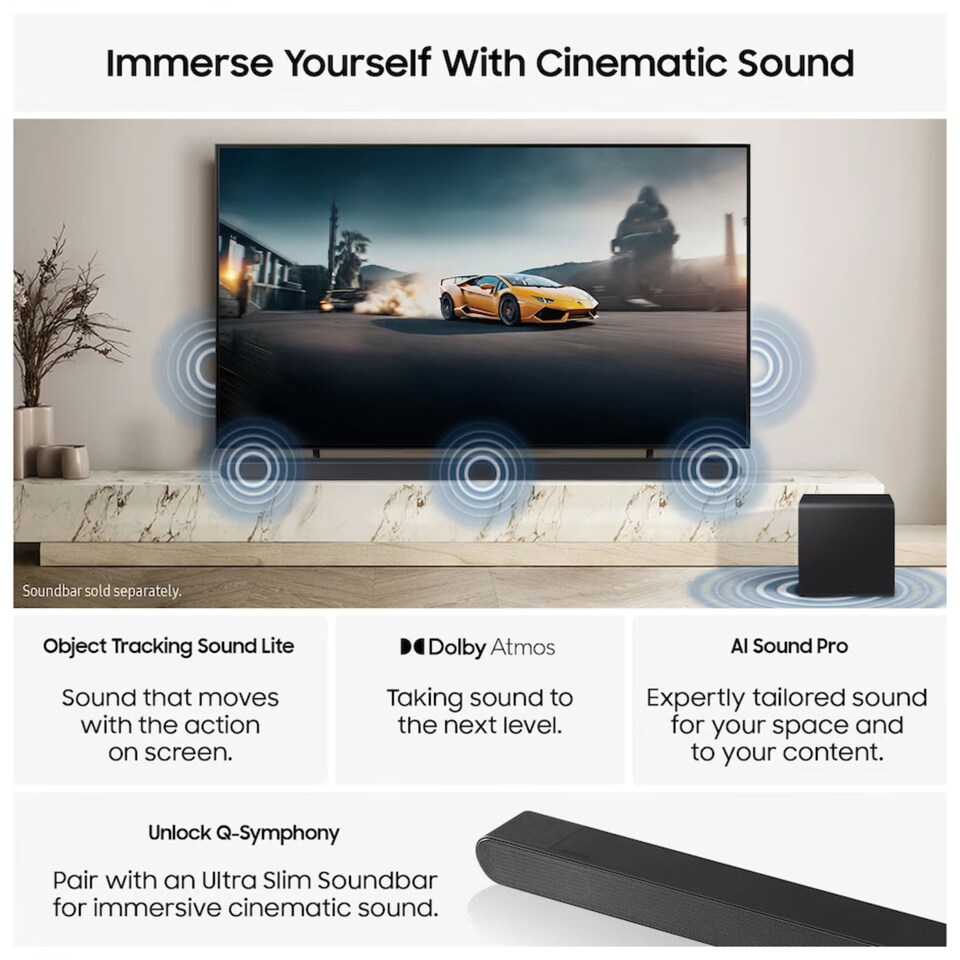 image 1 of Samsung 55" Inch 4K OLED Vision AI Smart TV S85F - QE55S85F(2025)