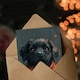 image 3 of Cute Black Labrador Pet Dog Puppy Red Scarf Child Birthday Card