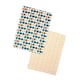 image 1 of Retro Spot Recycled Cotton Set of 2 Tea Towels - Teal | Multi