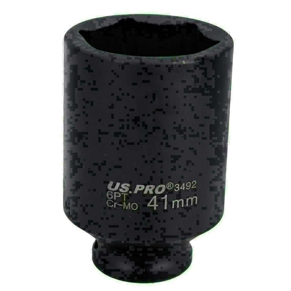 image 1 of 41mm Metric 1/2" Drive Deep Rear Hub Axle Nut Socket 6 Sided Single-Hex