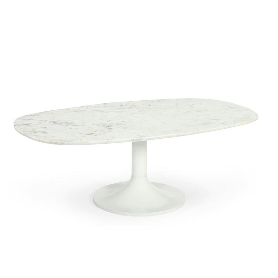 image 1 of Centre Table Home ESPRIT White Metal Marble 120 x 70 x 39 cm N/A