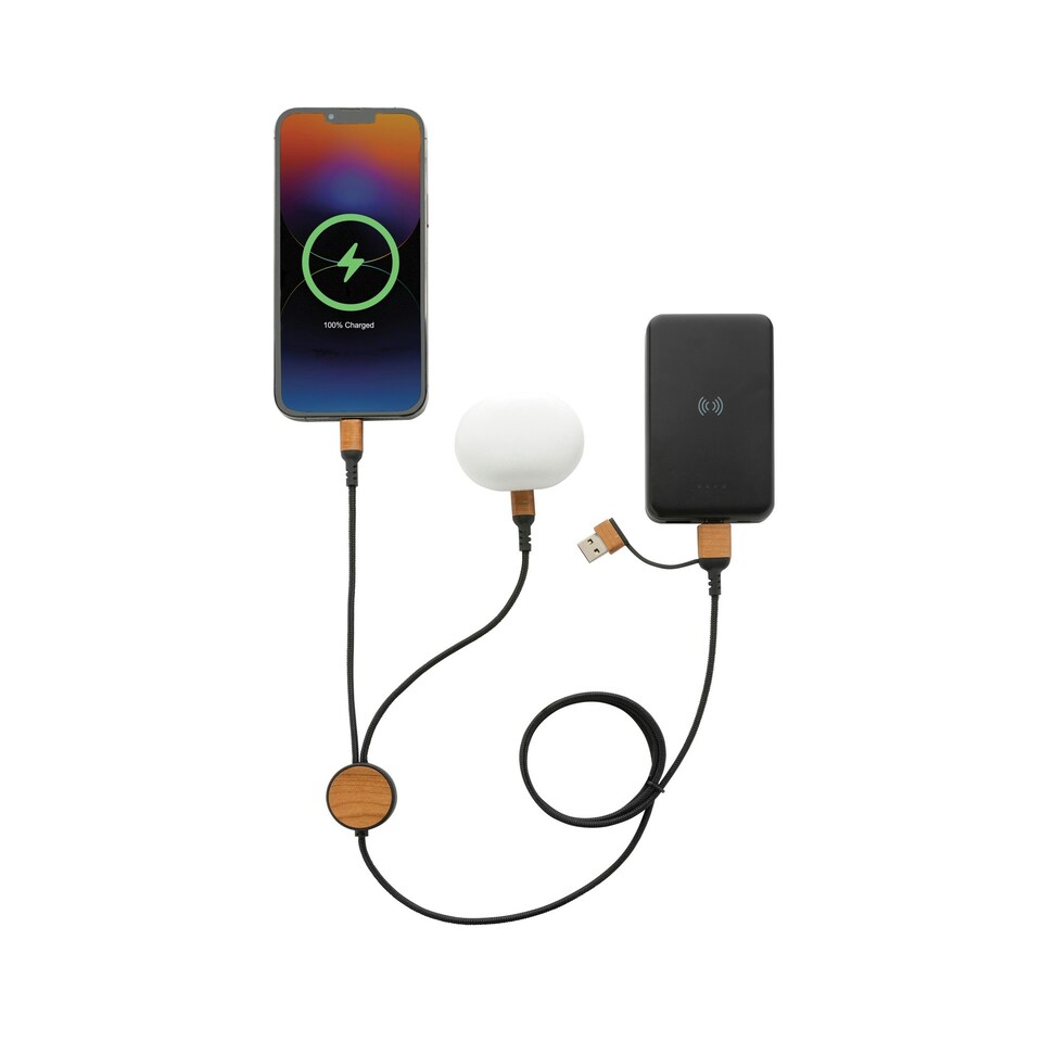 image 1 of XD Collection Ohio 6-In-1 Cable - Black - One Size