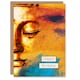 image 1 of Happy Birthday Gold Buddha Face Modern Painting Birthday Card