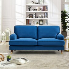 Woodbury 2 Seat Velvet Sofa - Blue