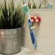 image 3 of Kikkerland Toothbrush Holder Suction Wall Mounted Mushroom