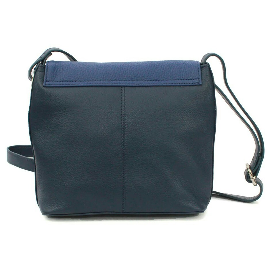image 1 of Eastern Counties Leather Womens/Ladies Zada Leather Handbag - Navy/Cobalt Blue - One Size Blue