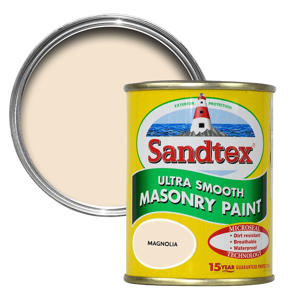Sandtex Masonry Paint Tester Pot - Magnolia - 150ml - Tesco Groceries