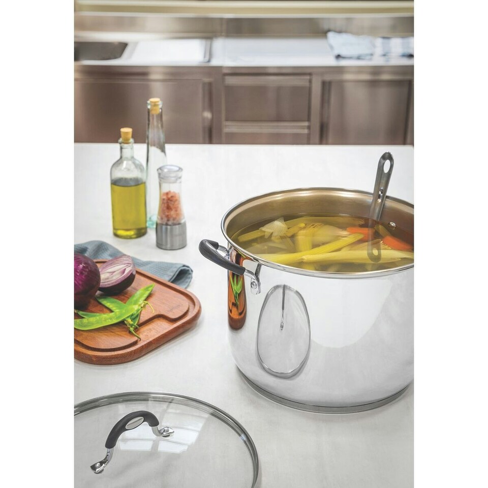 image 1 of Tramontina Stainless Steel Stock Pot 28cm (11.4l)