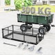 image 7 of Outsunny Garden Trolley Cart, Heavy Duty Festival Trolley with Removable Liner, Quick-Release Sides