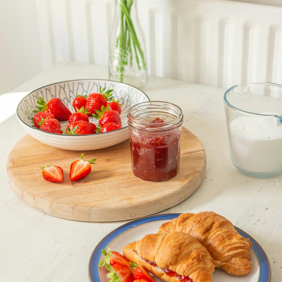 image 1 of Argon Tableware Glass Jam Jars - 250ml - Pack of 6 - Lids Not Included