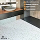 image 2 of NOVECRAFTO Vinyl Floor Tiles Self Adhesive – 12x24in Peel and Stick Rectangular Flooring for Kitchen, Bathroom & Living Room – White Terrazzo Look with Flecks White | 1.85 sqm