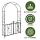 image 3 of Marco Paul 2.1m Steel Frame Garden Arch With Gate