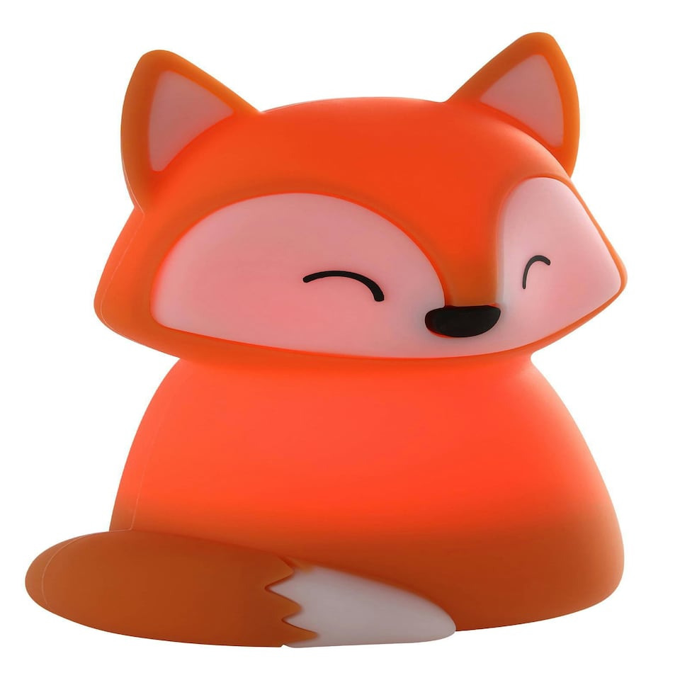 image 1 of EGLO Castellino Fox Night Light Table Lamp for Kids