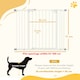 image 7 of PawHut Adjustable Safety Gate w/ 2 Extensions and Four Adjustable Screws, White