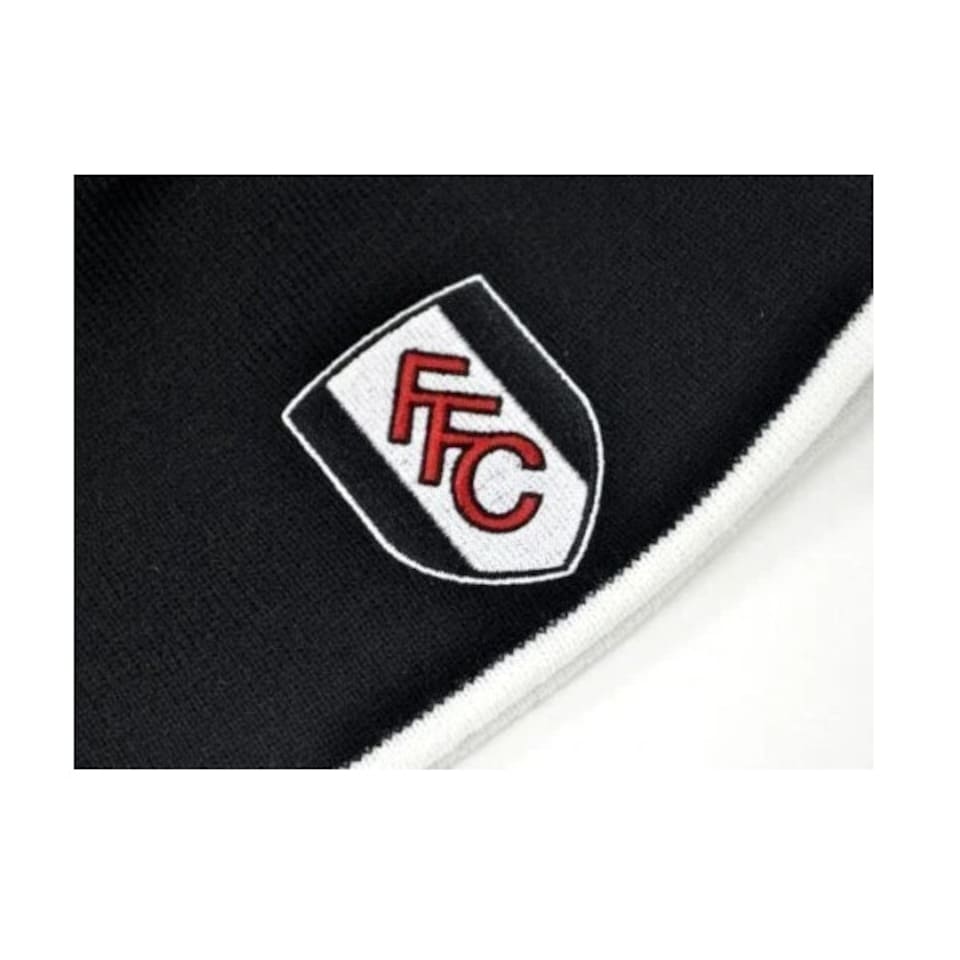 image 1 of Fulham FC Beanie Roll Down Hat Black