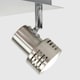 image 2 of ValueLights 4 Way Square Brushed Chrome Ceiling Spotlight with LED GU10 Warm White Bulbs Chrome