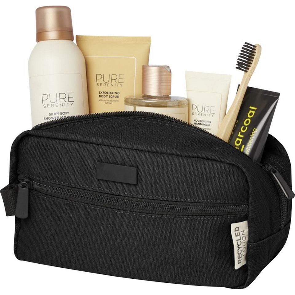image 1 of Joey Canvas 3.5L Toiletry Bag | Black | Solid Black | One Size | 1