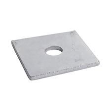 Timco - Square Plate Washers - Hot Dipped Galvanised (Size M12 x 50 x 50 x 3 - 100 Pieces)