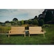 image 1 of Valley 6 Seat Set 2X3B Straight Tray - Timber - L100 x W330 x H95 cm - Fully Assembled - Set of Waterproof Cushions Included