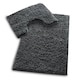 image 1 of VELVETIO Bath Mats & Pedestal Mat Set Anti Slip Super Soft Water Absorbent Grey | Charcoal