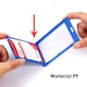 image 3 of Pack of 12 Assorted Colour Name Badge Holders - 54x90mm