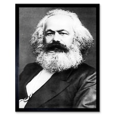 Political Theorist Philosopher Karl Marx Old Photo Framed Wall Art Print
