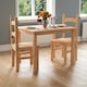 image 1 of Vida Designs Corona 2 Seater Dining Set 3 Piece Table & Chairs, Solid Pine Wood