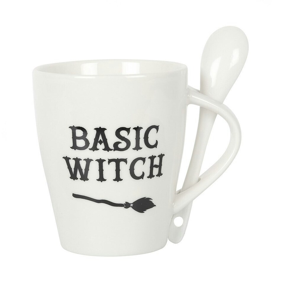 image 1 of Something Different Basic Witch Ceramic Mug Set - White - One Size