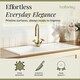 image 3 of Fireclay Kitchen Bundle - Single Bowl Sink & Drainer, Waste & Mono Crosshead Tap, 1010mm - Brushed Brass - Balterley