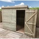 image 5 of 7 x 7 WINDOWLESS Garden Shed Pressure Treated T&G PENT Wooden Garden Shed + Single Door (7' x 7' / 7ft x 7ft) (7x7)
