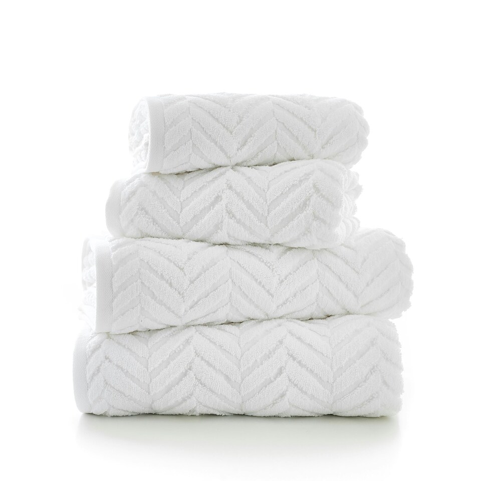 image 1 of Catalonia Zero Twist 650GSM Towels The Lyndon Company White | White | Bath sheet