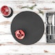 image 4 of Argon Tableware Round Slate Placemats & Coasters Set - 33cm - Grey Grey