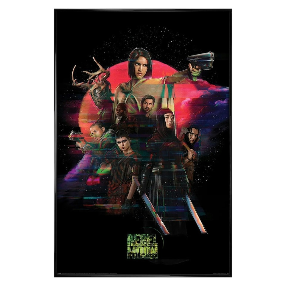 image 1 of Gloss Black Framed Rebel Moon (Stand Together In Battle) Maxi Poster