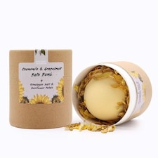 Chamomile & Grapefruit Himalayan Salt Botanicals Bath Bomb
