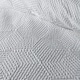 image 3 of Serene Embossed Geo Duvet Cover Set White