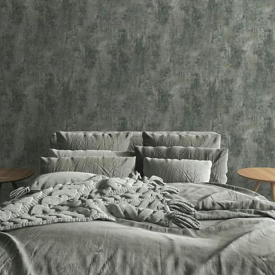image 1 of Cove Texture Jade Wallpaper Green