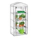 image 1 of Harbour Housewares Plastic 4 Tier Mini Greenhouse - 3ft x 6ft - White